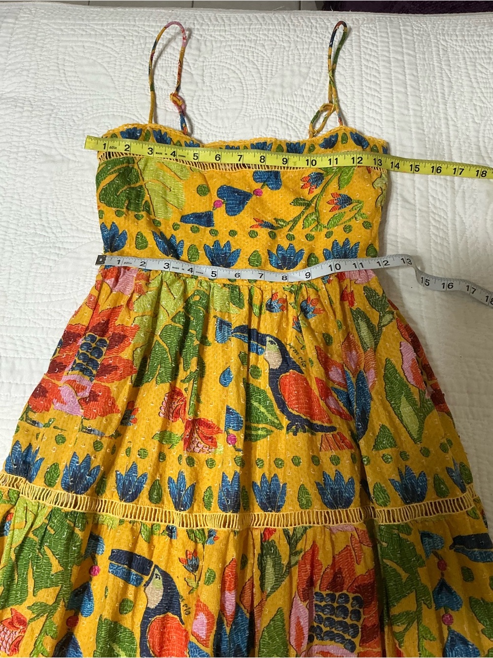 Farm Rio Summer Garden Maxi Dress XXS - Picture 10 of 16